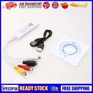 USB 2.0 Converter Audio Video Capture Grabber Adapter for Win XP 7 8 10 AU - Afbeelding 1 van 5
