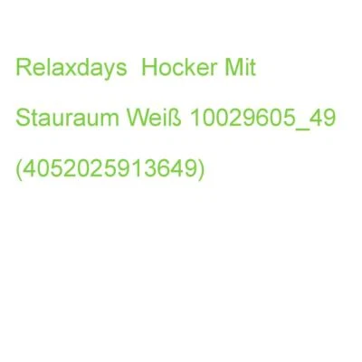 Relaxdays Hocker Mit Stauraum 10029605_49 Weiß (4052025913649) - Bild 1 von 2