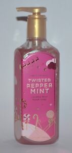 1 BATH & BODY WORKS TWISTED PEPPERMINT CREAMY LUXE HAND SOAP WASH SILK 8 OZ PINK