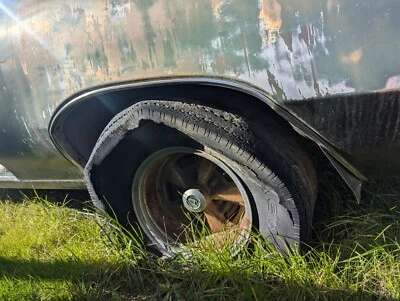 1970 BUICK SKYLARK GS LEFT REAR QUARTER WHEEL WELL OPENING MOLDING OEM - Image 1 of 4
