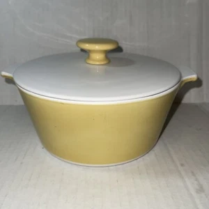 Vintage CorningWare Round Harvest Gold 1 3/4" Qt Casserole Lid B-1 3/4-B Rare - Picture 1 of 5