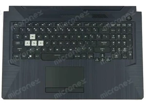 FOR Asus TUF706ICB Palmrest Keyboard LED RGB US-International black - Picture 1 of 2