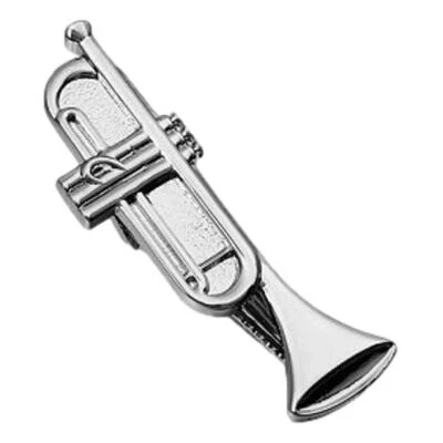 Trumpet Silver-plated Tie Bar/Clip/Slide - Image 1 of 2