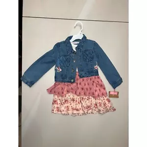 Young Hearts 3T zweiteiliges Set Denimjacke und Kleid Neu mit Etikett - Bild 1 von 5