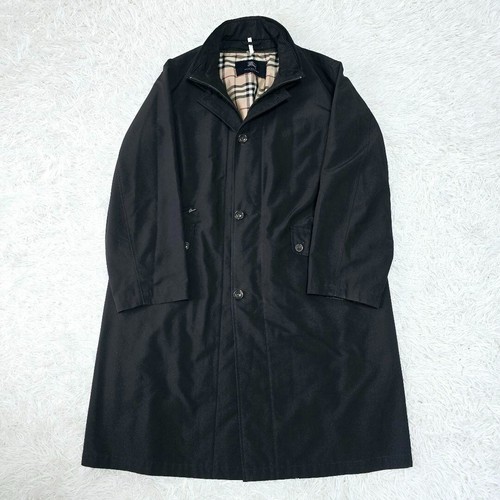 Cappotto Burberry London Balmacaan con fodera imbottita taglia:XL nero EX LTD dal GIAPPONE