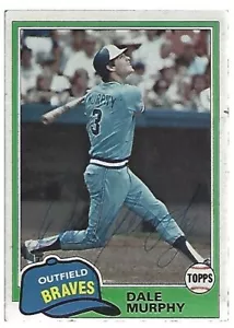 1981 Topps Signed Dale Murphy JSA COA - Picture 1 of 2