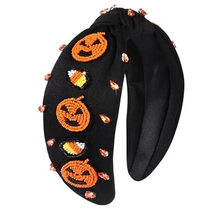 Halloween Headband for Women Halloween Accessories Rhinestone Beaded Candy Co... - Picture 1 of 5