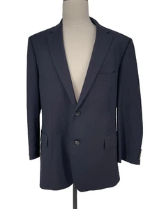 Hugo Boss Navy Wool Pasolini Movie Suit Jacket Designer Sport 48R See Notes - Picture 1 of 13