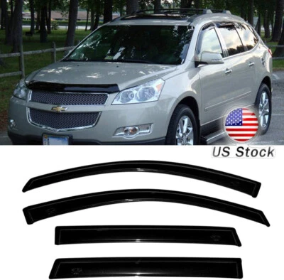 Window Visor For Chevrolet Traverse 2009-2017 Vent Rain Guard Shade Deflector Foto 1 de 4