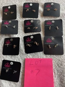 Paparazzi Earrings Lot Of 10 Key Arrow, Eye Infinity - Picture 1 of 11