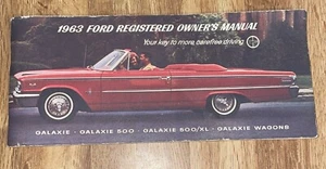 1963 Ford Galaxie Owners Manual - Picture 1 of 2