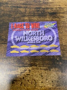 1995 Wheels High Gear E-Race To Win Redemption Card, unscratched SSSP - Picture 1 of 1