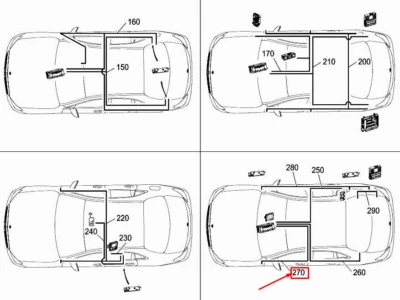 Nuevo arnés de cableado eléctrico GPS MERCEDES-BENZ E W213 A2135405824 Foto 1 de 4