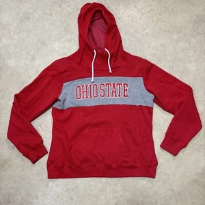 Ohio State Buckeyes ✅ Hoodie Sweatshirt Scarlet & Gray Pullover Fleece ✅ Sz M - Picture 1 of 10