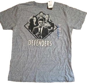 Marvel The Defenders Netflix T-Shirt Mens Large Gray Short Sleeve New NWT - Picture 1 of 5