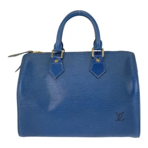 Bolso de Mano LOUIS VUITTON Epi Speedy25 M43015 Bolso Boston Azul Dorado Herrajes Cuero - Imagen 1 de 9