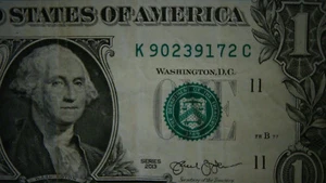 2013 Series $1 Dollar Birthday Note Sept. 23, 1972 K90239172C - Picture 1 of 3