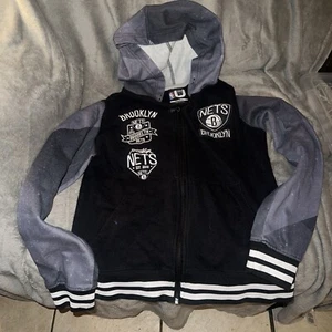 Authentic NBA U Adult Small Rare Brooklyn Nets Hoodie *BKLYN* - Picture 1 of 6