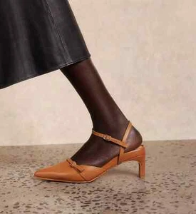 BARED Pecan Tan Leather Sylph Low Heels Size 42 NEW RRP $299 - Picture 1 of 7