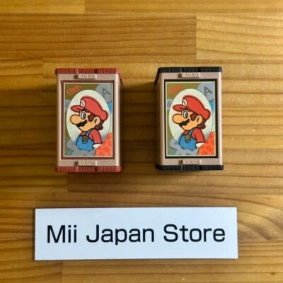 Club Nintendo Super Mario Hanafuda Playing Cards Red & Black Set Limited Japan - Image 1 of 4