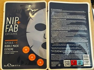 RRP £7/mask BRAND NEW NIP + FAB Glycolic Fix Extreme Bubble Mask Exfoliating - Picture 1 of 1