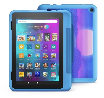Amazon Fire HD 8 Kids Pro 2022 Tablet Cyberwelt Blau 12. Gen 32GB 8 Zoll NEU OVP - Bild 1 von 4