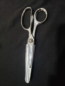 B.M.C. MFG 7" Chrome SCISSORS "Change A Blade Pinkers" Binghamton New York - Picture 1 of 12