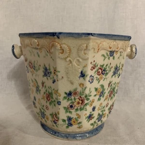 Vintage Ceramic Hand Painted Biscuit Jar Japan - Picture 1 of 9