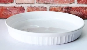 Corning Ware Französisch Weiß F-3-B Runde Quiche Tarte Dessert Backform 10,5 Zoll - Bild 1 von 8