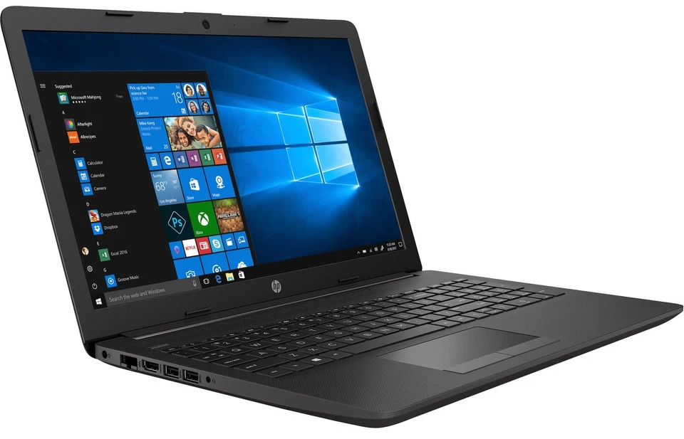 HP 255 G7 Cheap Laptop 15.6" AMD A4 CPU, Radeon R3 GPU, Fast SSD, Windows 10 - Image 1 of 2