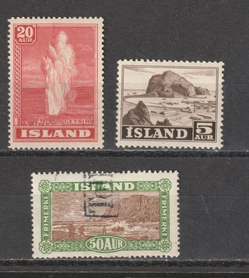 Iceland: Postage Lot 81 (1925-1954 - VF - MH & U) 2025 Scott Cat. Val. $63.15 - Image 1 of 4