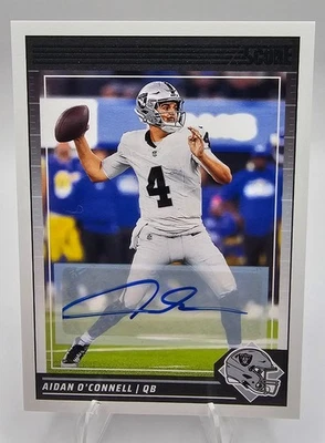 2024 Panini Score AIDAN O’CONNELL Auto  Las Vegas Raiders QB Autograph AU - Image 1 of 2