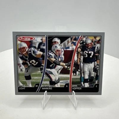 Topps Total Matt Light 2007 Logan Mankins Dan Koppen #59 plateado Foto 1 de 2