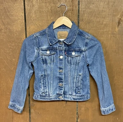 Levi's Denim Trucker Jacket Youth Size Medium Blue Casual Unisex - Image 1 of 4