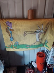 Vintage Wile E Coyote & Road Runner Looney Tunes Cartoon Pillowcase WB 20x30 - Picture 1 of 7