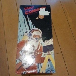 Vintage Tin Toy Space Commando Astronaut Wind Up Japan Retro Robot JP Rare Item - Picture 1 of 2