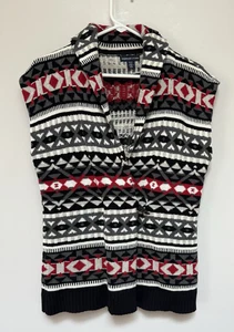 AMERICAN LIVING by Ralph Lauren Womens Aztec Sweater Vest Shawl Collar Medium - Picture 1 of 6