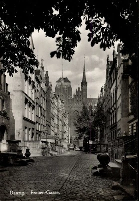 Ak Gdańsk Danzig,  Frauen-Gasse,  Gebäude, Straßenansicht - 4876503 - Bild 1 von 2