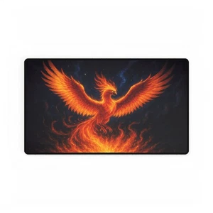 Celestial Phoenix Rebirth MTG Playmat – Rise from the Ashes in Glorious Flame - Afbeelding 1 van 5