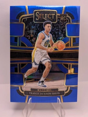 2023-24 Panini Select Trayce Jackson-Davis #84 RC Blue Prizms GS Warriors - Image 1 of 2