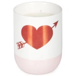 Two's Company Rose Scented Gilded Heart Candle - Picture 1 of 1