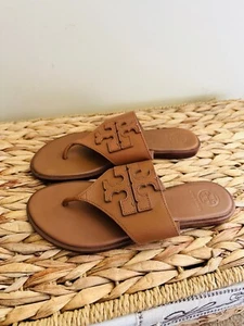 Tory Burch women Leather Flip-Flops Slippers Shoes UK 5 ORIGINAL - Picture 1 of 7