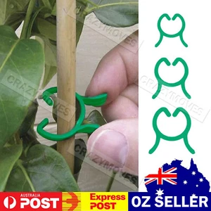 20 (Pcs) Garden Clip Rings Expandable Reusable Plastic Plant Stays Fasteners - Picture 1 of 14