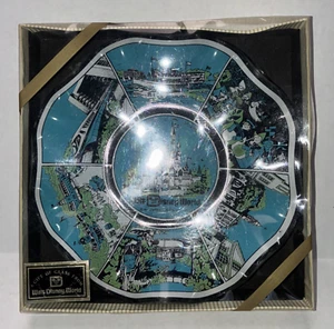 Walt Disney World Glas Schmuck Schale Aschenbecher Bonboniere Memorabilia 70er - Bild 1 von 5