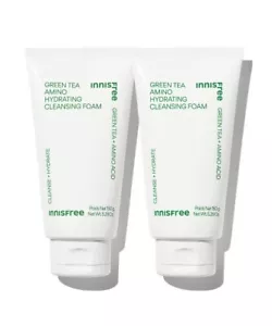 Lot of 2 INNISFREE Green Tea Hydrating Amino Acid Cleansing Foam 5.29oz Kbeauty - Picture 1 of 6