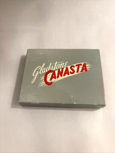 2 Pk. Vintage Russell Gladstone Canasta Playing Cards Cowboy Covered Wagon Boxed - Picture 1 of 8