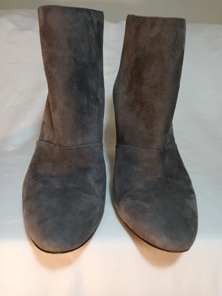 Botines J Crew Adele Talla Once Gris Gamuza Cremallera Trasera Foto 1 de 4