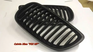 MIT MATT BLACK FRONT KIDNEY GRILLE BMW E92 E93 3 SERIES 2007-2009 - Picture 1 of 5