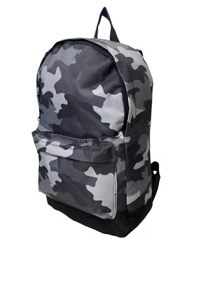 Grey Cammo  Camouflage Army Print Roxy Boys School Backpack Rucksack New - Image 1 of 4