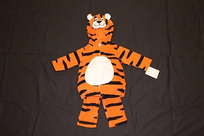 Nuevo con etiquetas Disfraz de Halloween Carter's Boy Tiger 3-6 meses y 12 meses 2 piezas felpa cremallera con capucha Foto 1 de 4